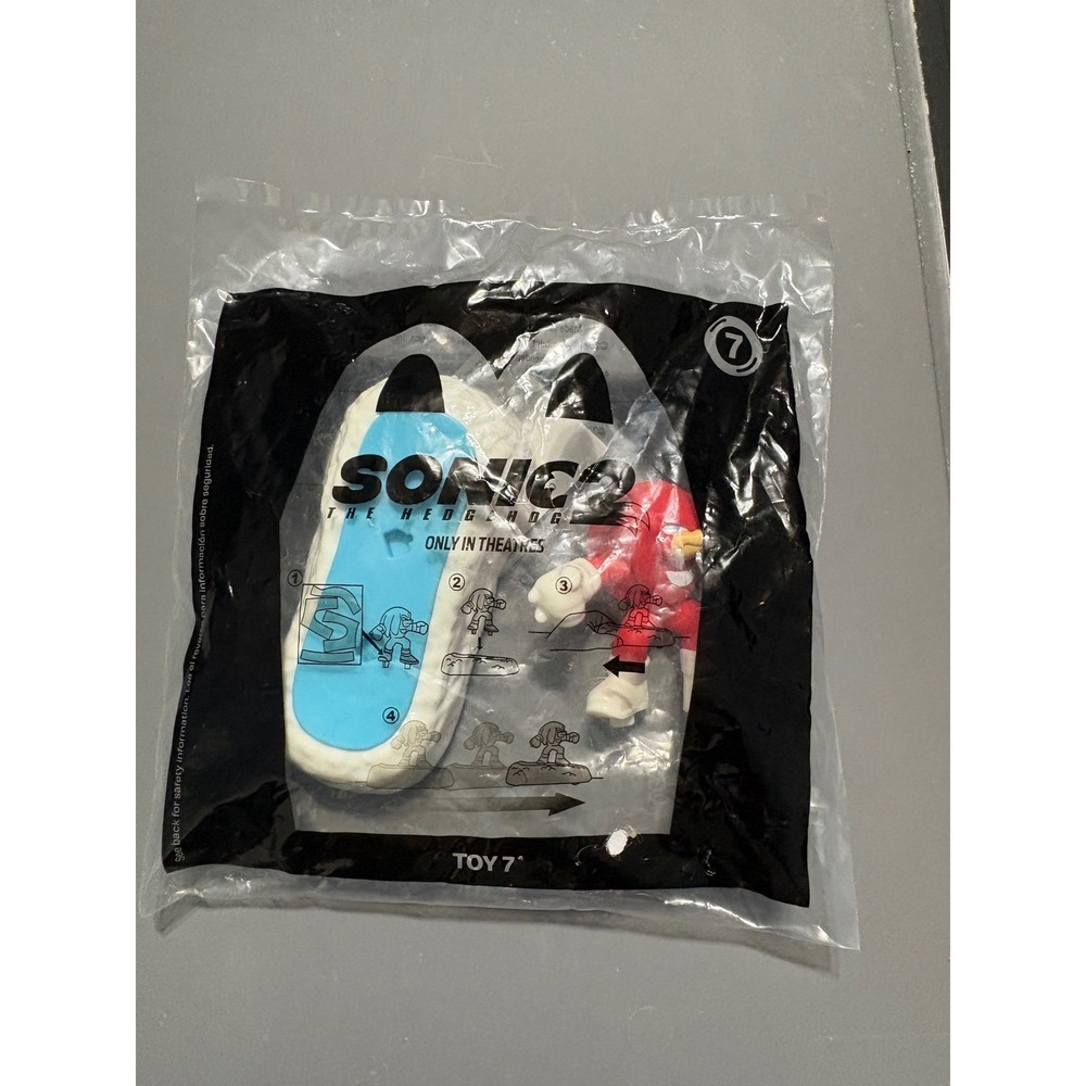McDonalds Sonic the Hedgehog‎ 2 Knuckles Happy Meal Toy NEW